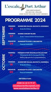 Programme des animations 2024